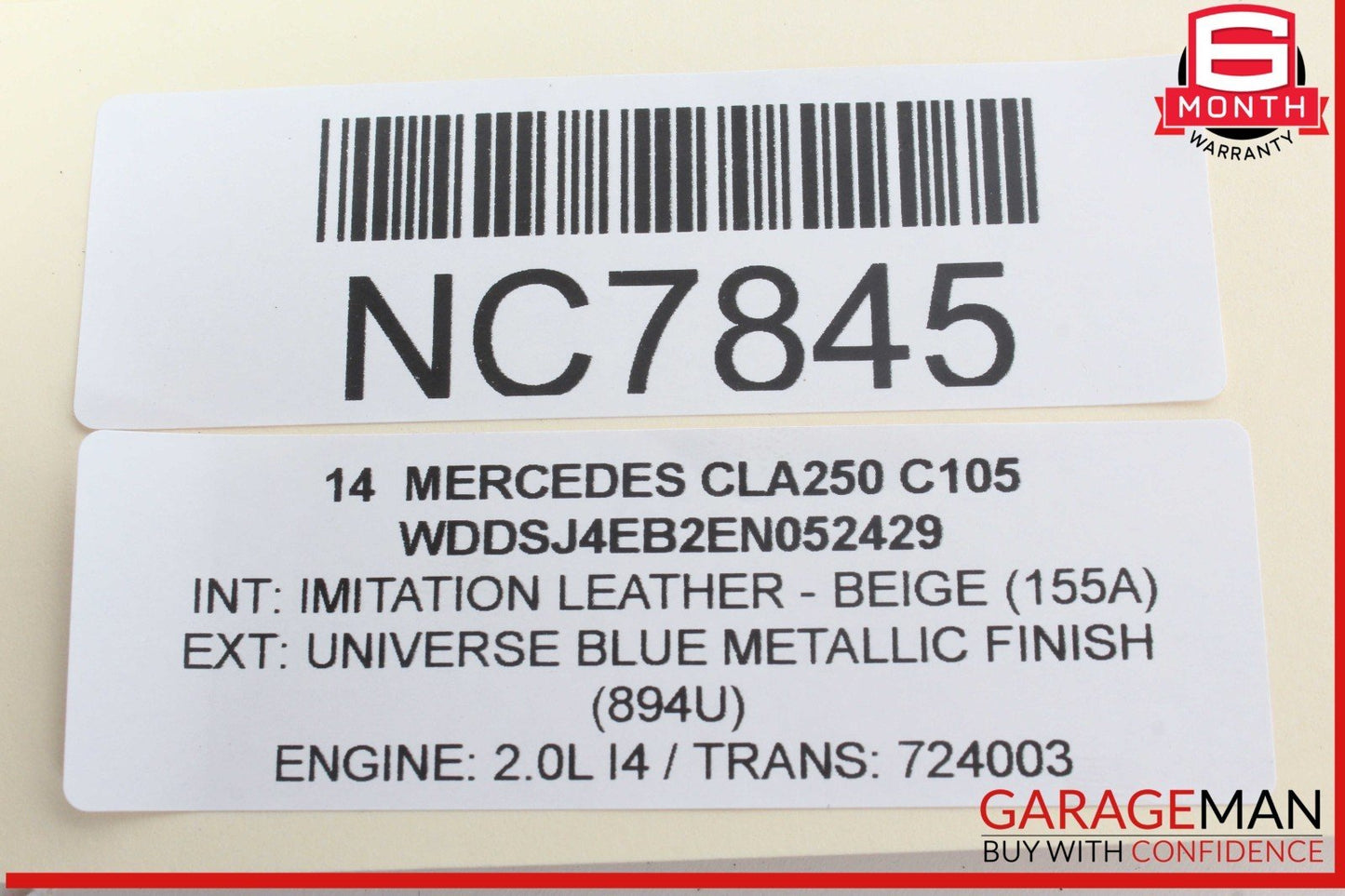 14-18 Mercedes W117 CLA250 Front Right Seat Control Module Unit 1669006107 OEM