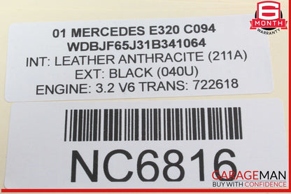 96-02 Mercedes W210 E320 Rear Right Side Door Lock Latch Actuator OEM
