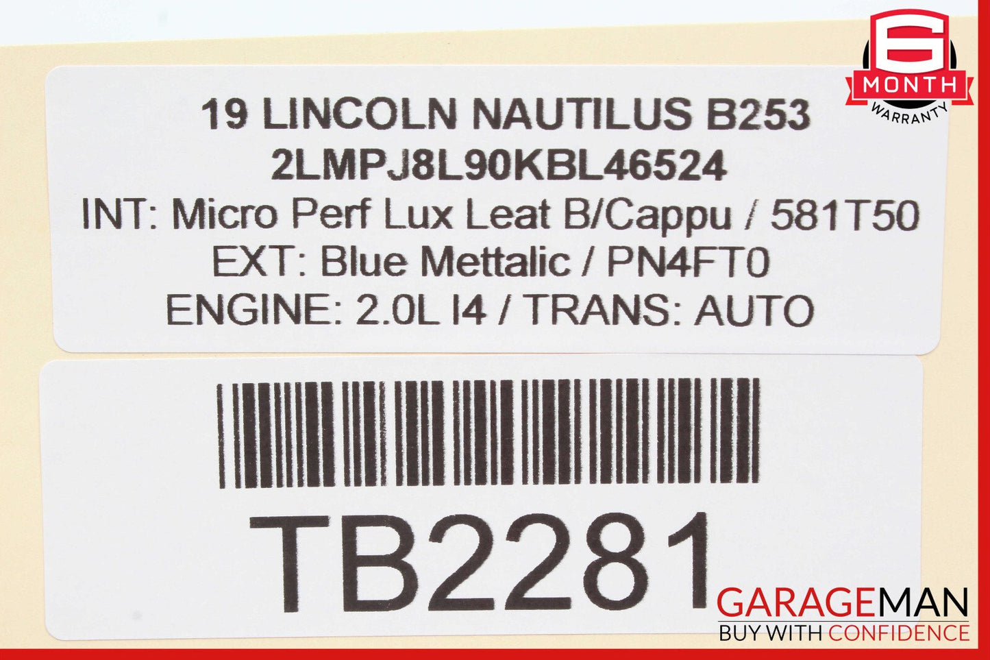 19-21 Lincoln Nautilus Front Left Driver Side Door Control Module OEM