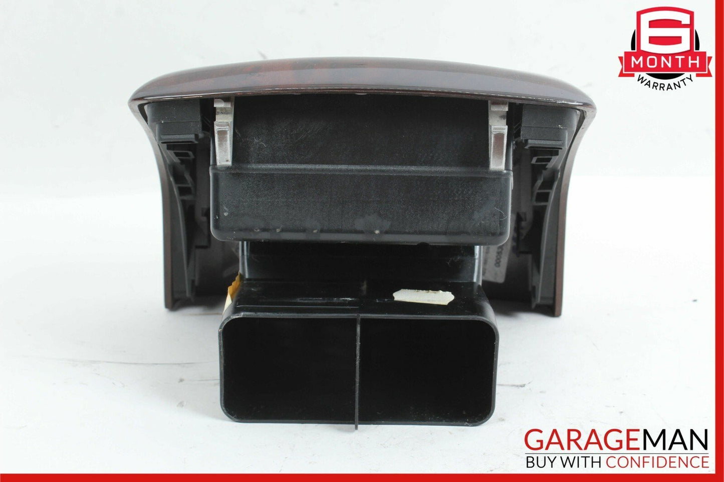 07-13 Mercedes W221 S400 Rear Center Console A/C AC Air Vent Trim Panel Wood OEM