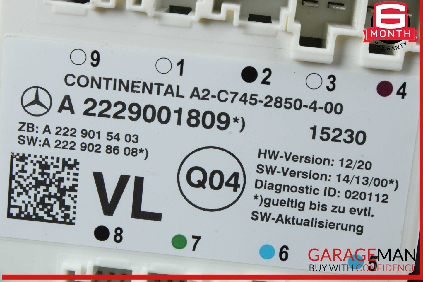 15-23 Mercedes W205 C300 C400 Front Left Side Door Control Module Unit OEM