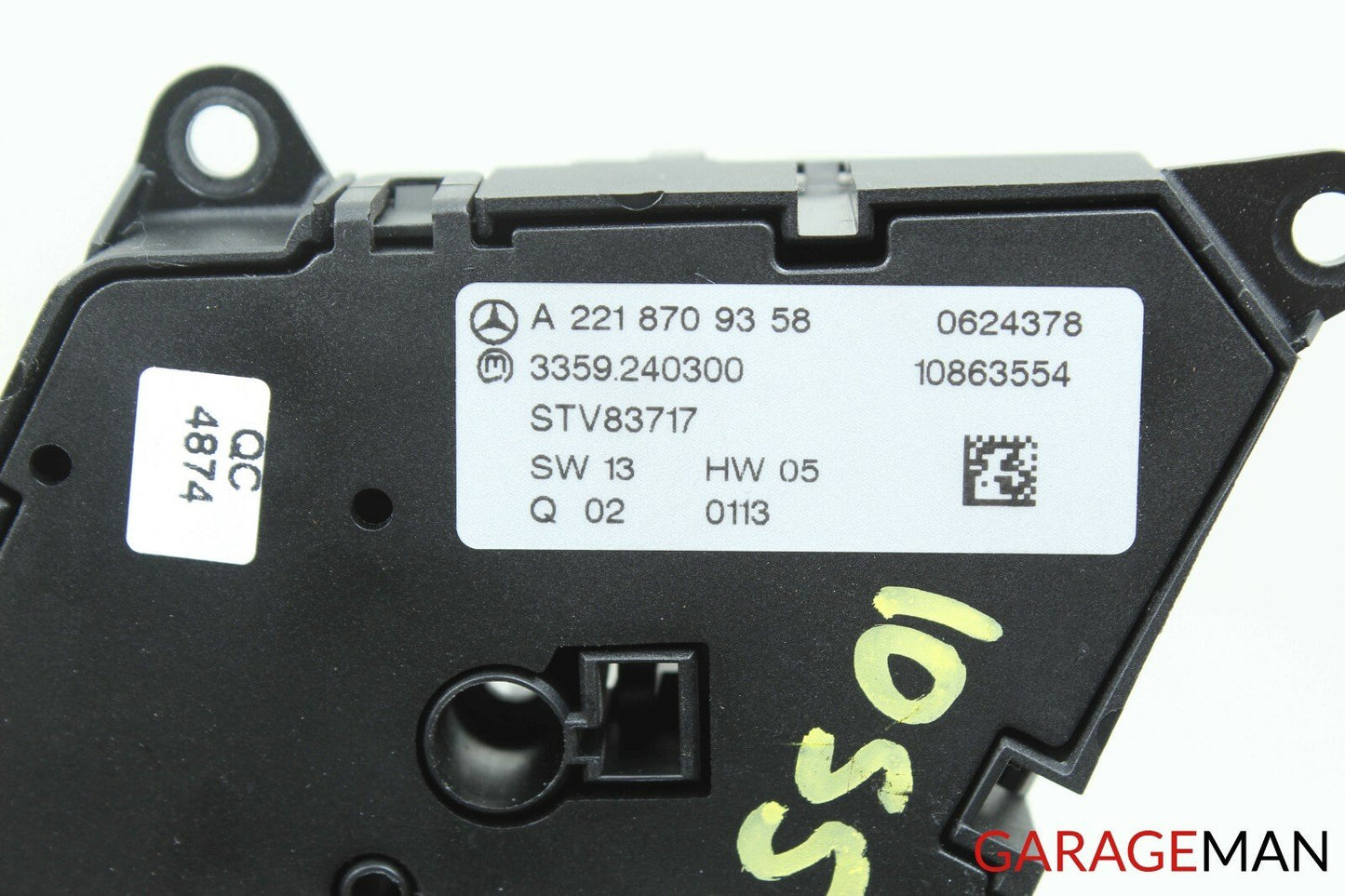 07-13 Mercedes W221 S550 CL63 AMG Front Right Passenger Side Seat Control Switch