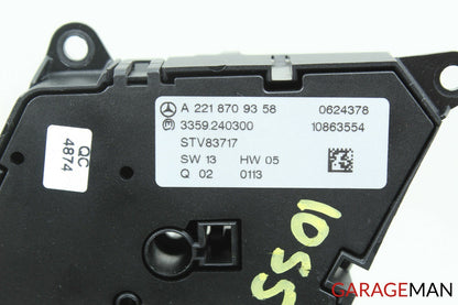07-13 Mercedes W221 S550 CL63 AMG Front Right Passenger Side Seat Control Switch