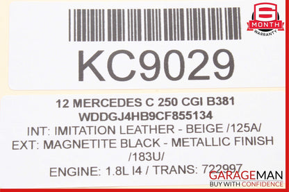 12-14 Mercedes W204 C250 C300 E350 Shift Shifter Knob Black OEM
