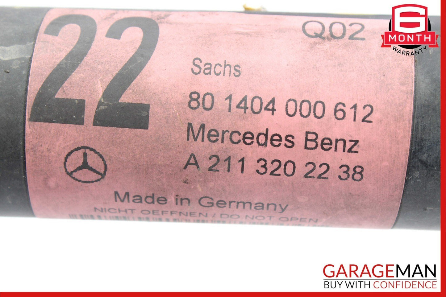 07-09 Mercedes W211 E350 Sachs Front Left & Right Side Shock Absorber Struts Set