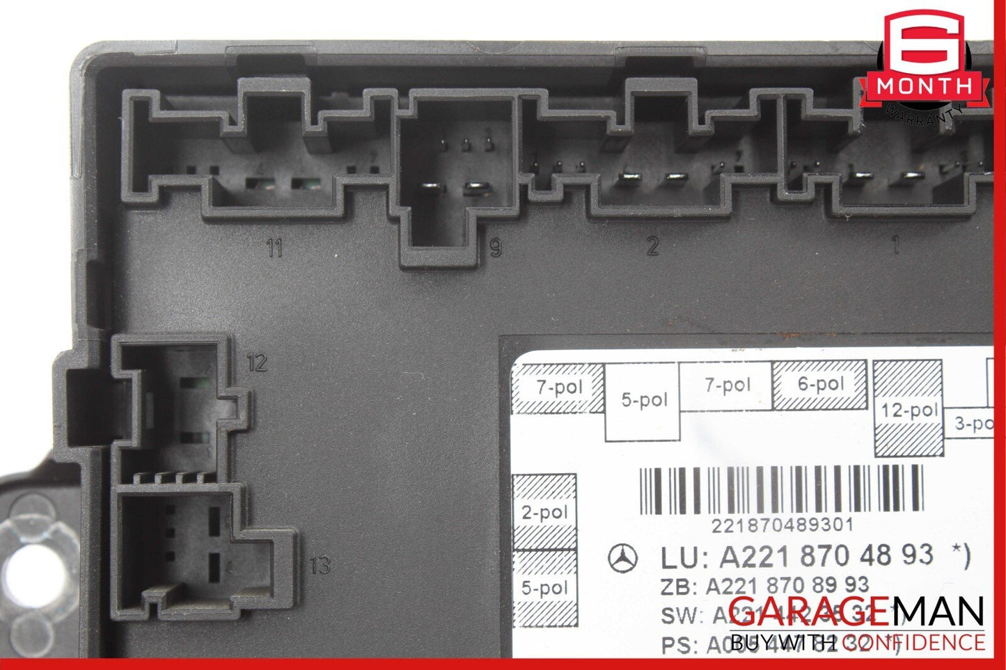 07-13 Mercedes W221 S550 S63 AMG Rear Left or Right Door Control Module Unit