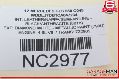 12-18 Mercedes W218 CLS550 Front Left Side Dashboard A/C AC Air Vent Grille Trim