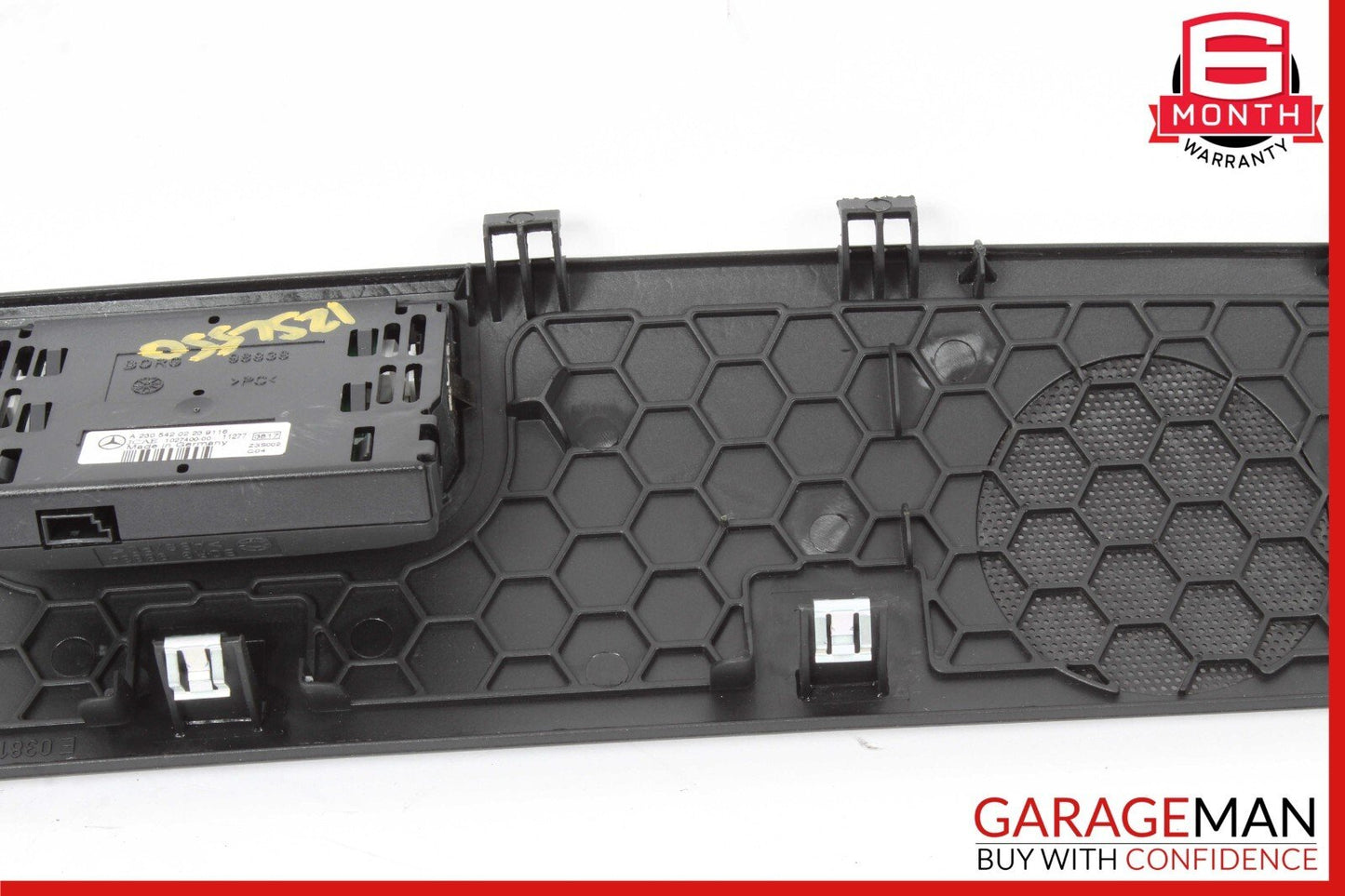 03-12 Mercedes R230 SL550 SL500 Rear Deck Speaker Cover Trim Panel Black OEM
