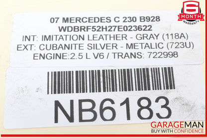 06-11 Mercedes W203 C230 E350 Engine Motor Brake Vacuum Pump 2722300465 OEM