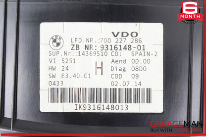 12-15 BMW X1 Instrument Cluster Speedometer OEM