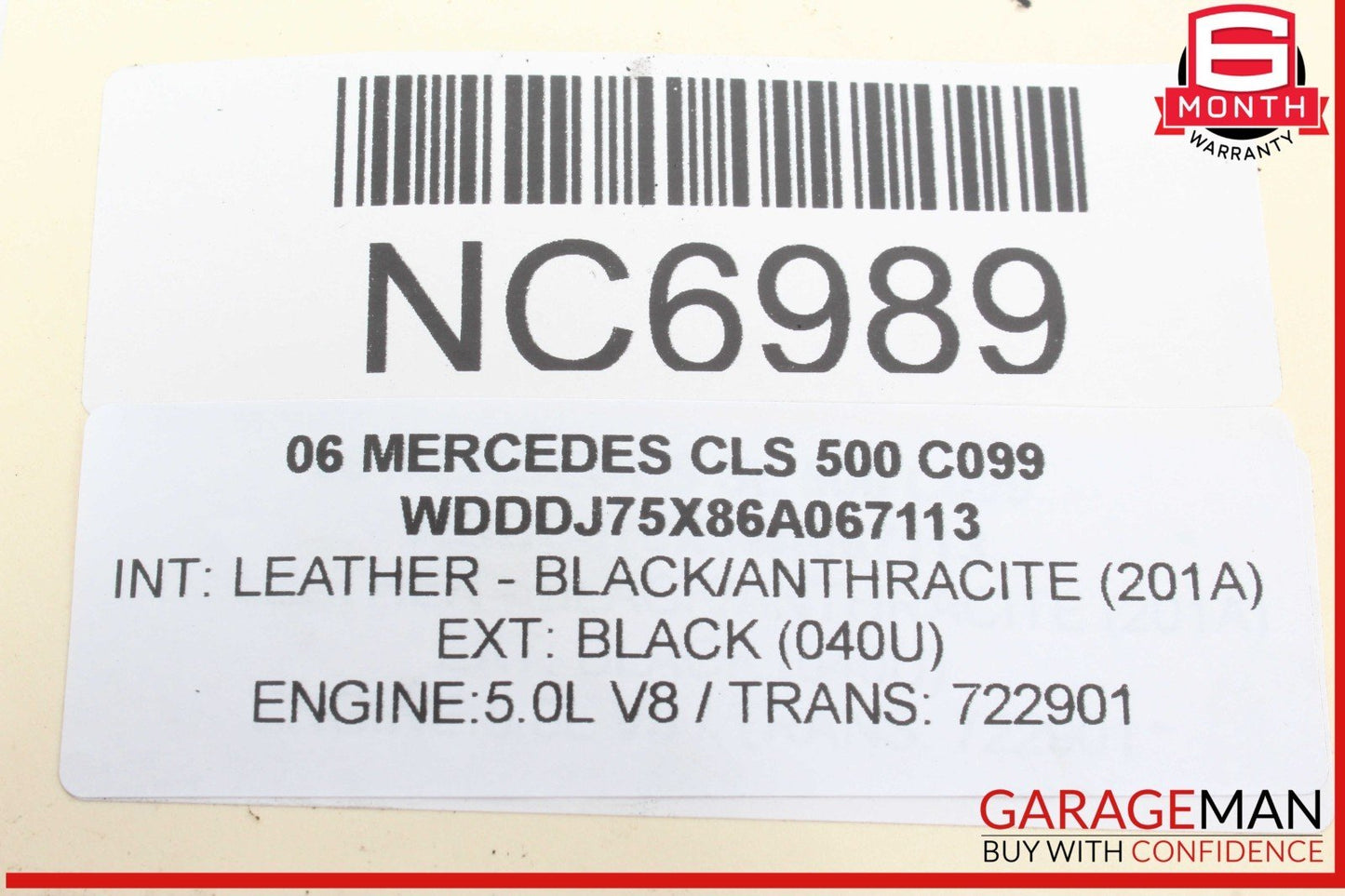 06-11 Mercedes W219 CLS500 CLS55 Rear Right Door Control Module 2198200326