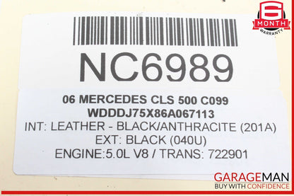 06-11 Mercedes W219 CLS500 CLS55 Rear Right Door Control Module 2198200326