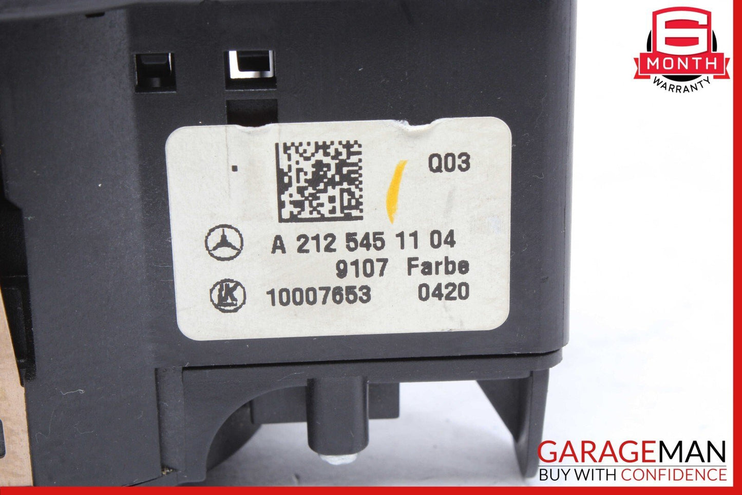08-20 Mercedes W212 E350 C300 C250 Headlight Fog Light Switch Control Module