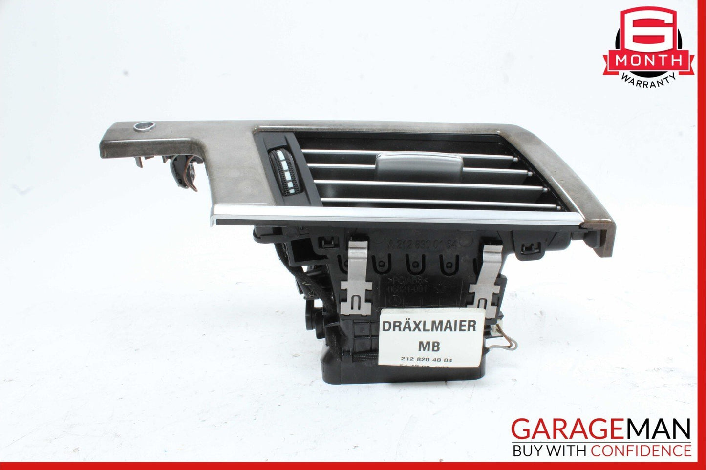 10-14 Mercedes W212 E350 4MATIC Dashboard Dash AC A/C Air Vent Left Trim Wood