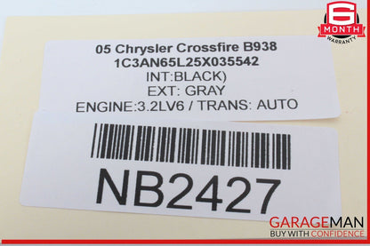 04-08 Chrysler Crossfire Front Right Passenger Side Exterior Door Handle OEM