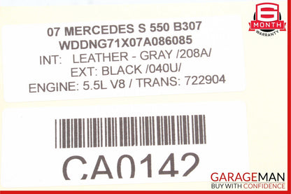 07-14 Mercedes W221 S550 CL550 Rear Trunk Lid Lock Open Unlock Release Handle