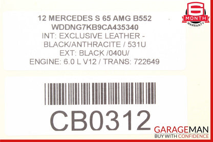 07-14 Mercedes W221 S65 AMG E320 CL600 ML350 Engine Motor Starter 0061516101 OEM