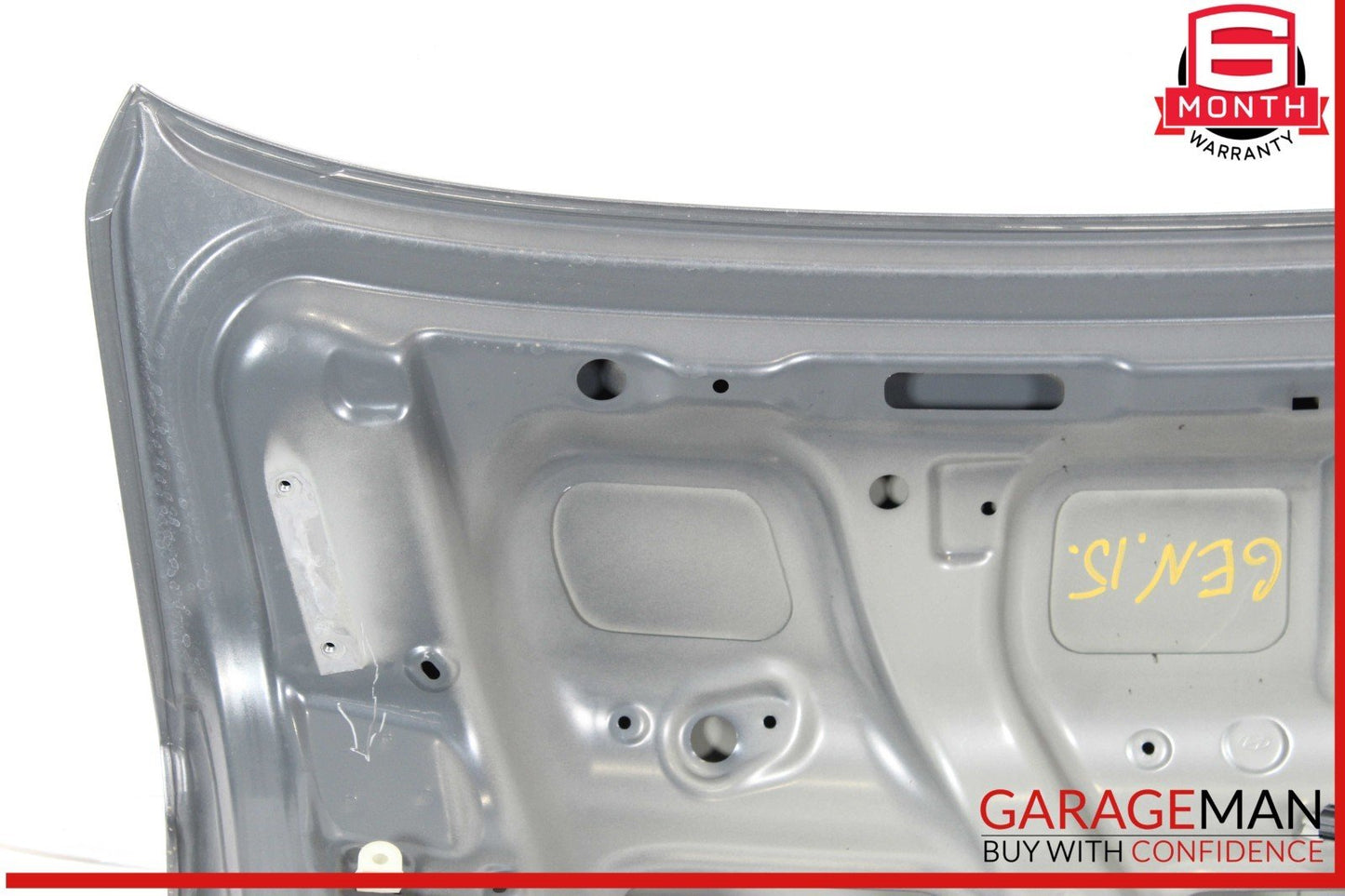 15-16 Hyundai Genesis Sedan Rear Trunk Lid Shell Panel Deck Gray OEM