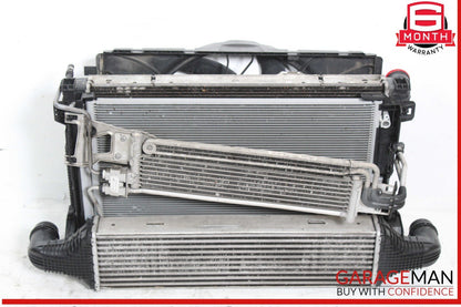 11-13 Mercedes W212 E350 Engine Motor Cooling Radiator AC A/C Condenser Assembly