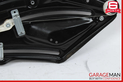 10-16 Mercedes W207 E350 Coupe Rear Right Door Regulator Window Frame w/o Motor