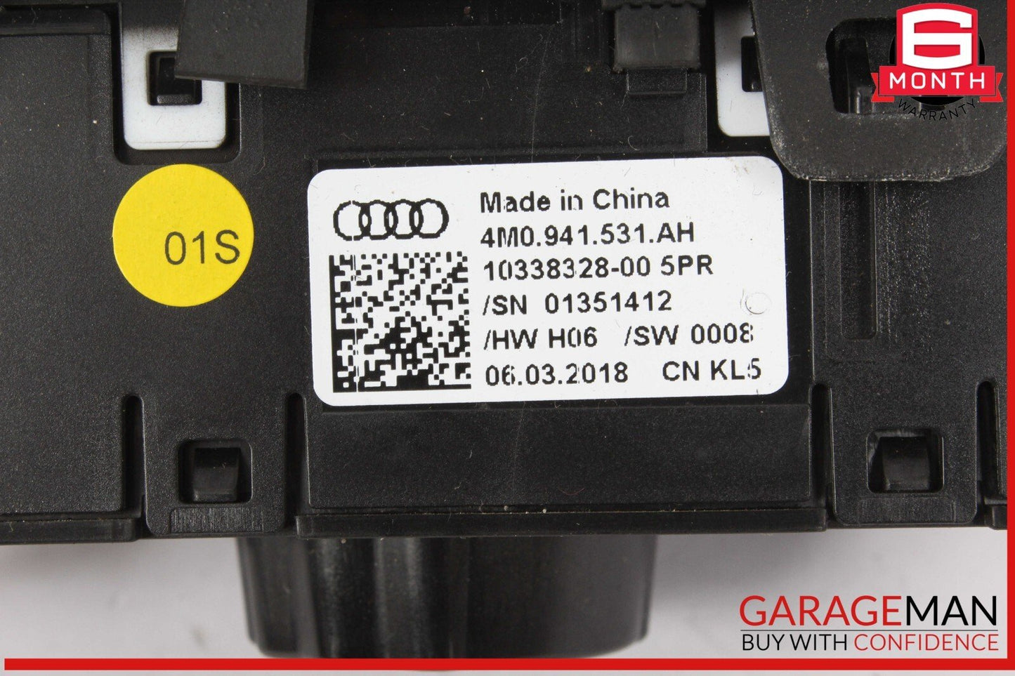 17-19 Audi Q7 Dash Dashboard Headlight Head Light Lamp Control Switch OEM