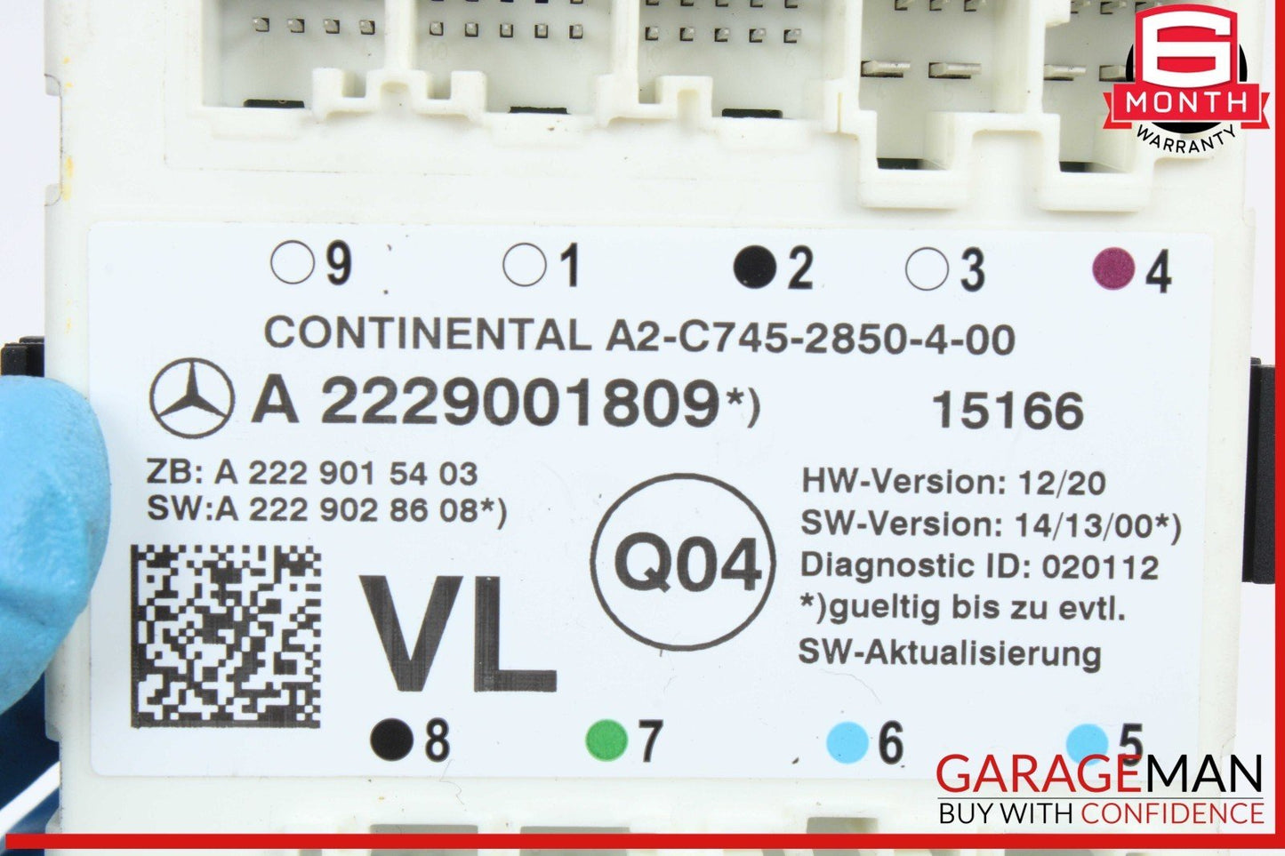 15-23 Mercedes W205 C300 Front Left Driver Side Door Control Module Unit OEM