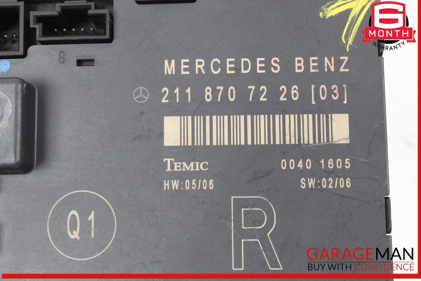 03-09 Mercedes W211 E350 E550 Front Right Passenger Door Control Module OEM