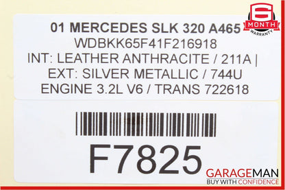 98-04 Mercedes R170 SLK320 E320 CLK320 Power Steering Pump 0024662401 OEM