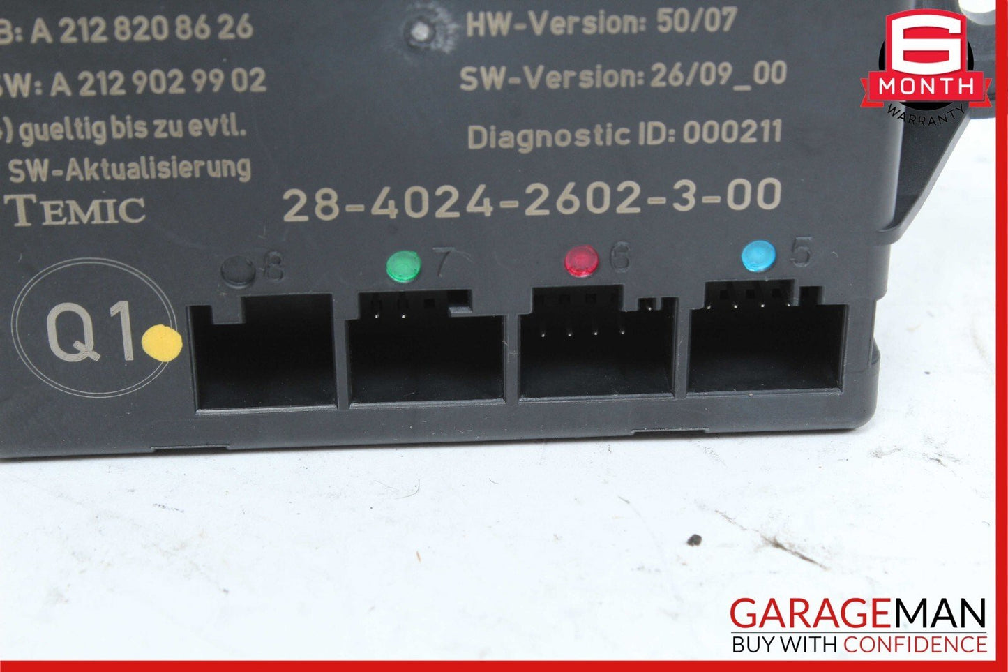 08-18 Mercedes W204 C300 C350 E350 Rear Right Side Door Control Module OEM
