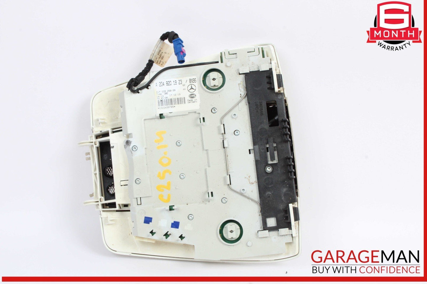 08-14 Mercedes W204 C250 C63 AMG Overhead Dome Light Lamp 2048201923 OEM