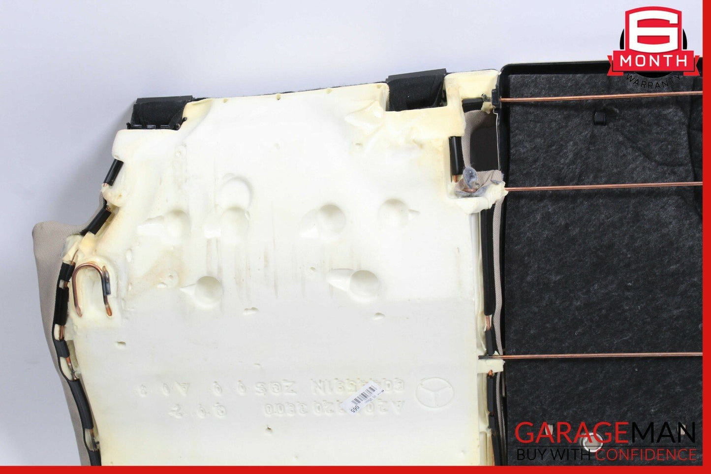 12-15 Mercedes W204 C250 Coupe Rear Seat Cushion Bottom Lower Beige OEM