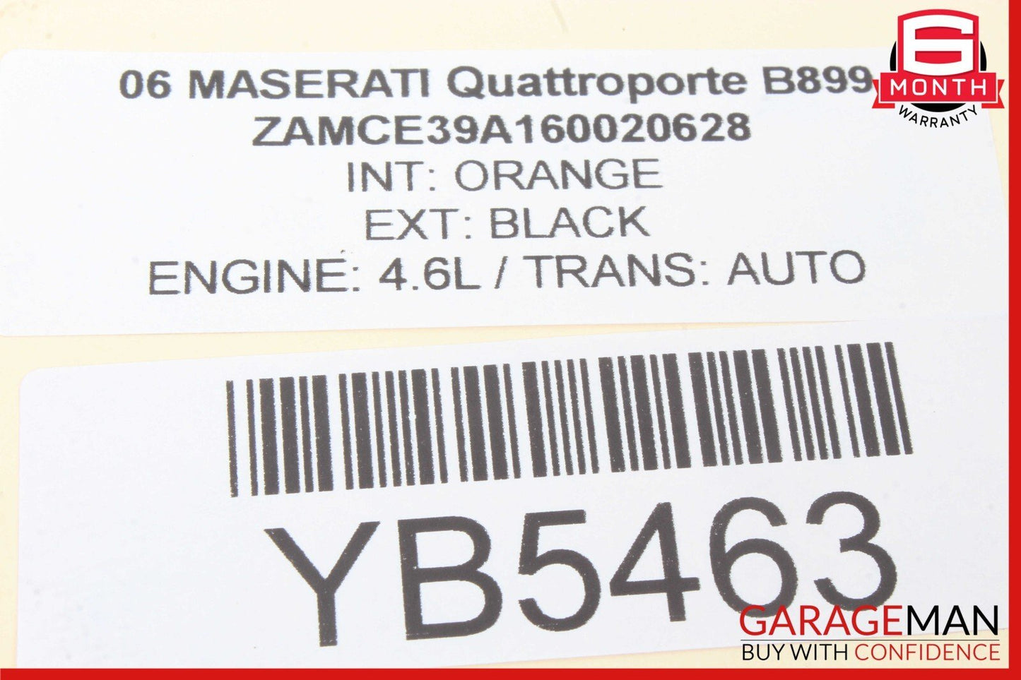 03-13 Maserati Quattroporte M139 Rear Left Side Exterior Door Handle OEM