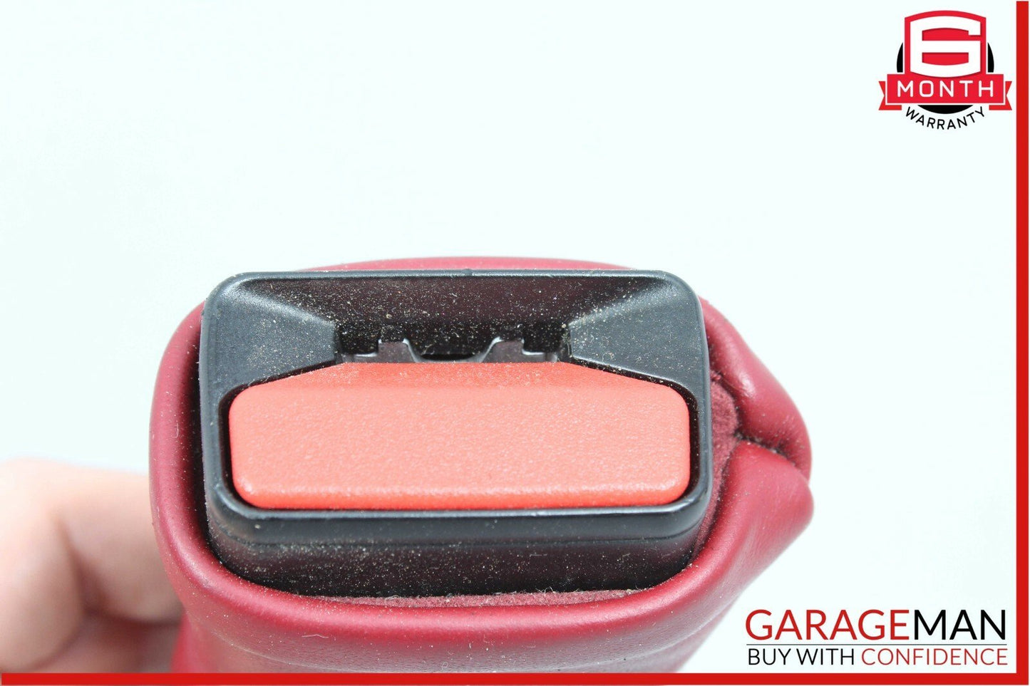 14-18 Maserati Quattroporte Rear Left Seat Belt Seatbelt Receiver Buckle Red OEM