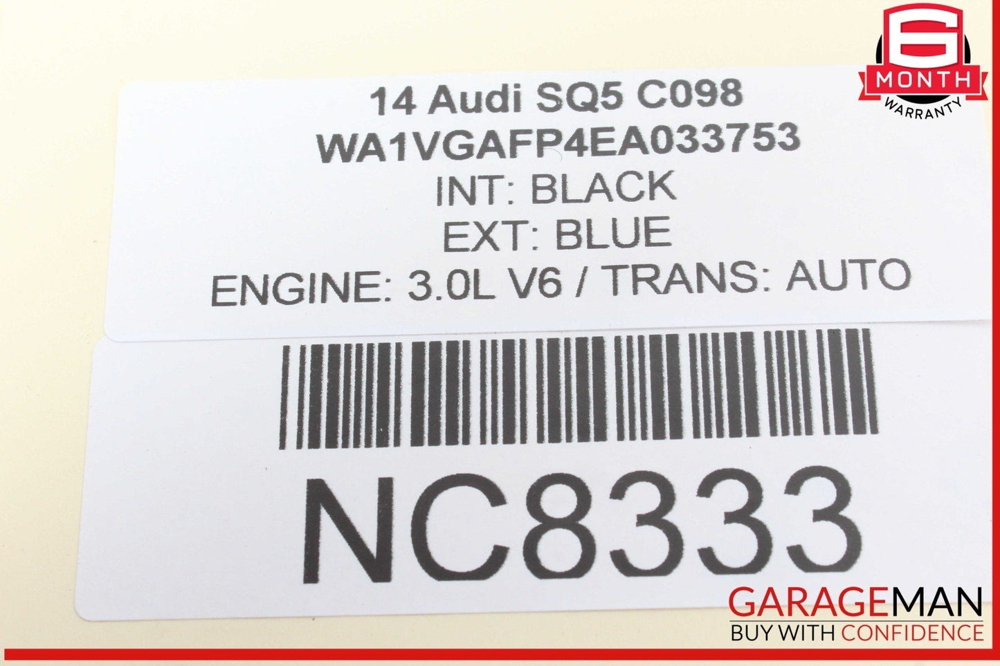 14-17 Audi SQ5 Engine Computer Control Module Unit ECU ECM 8R0907551D OEM