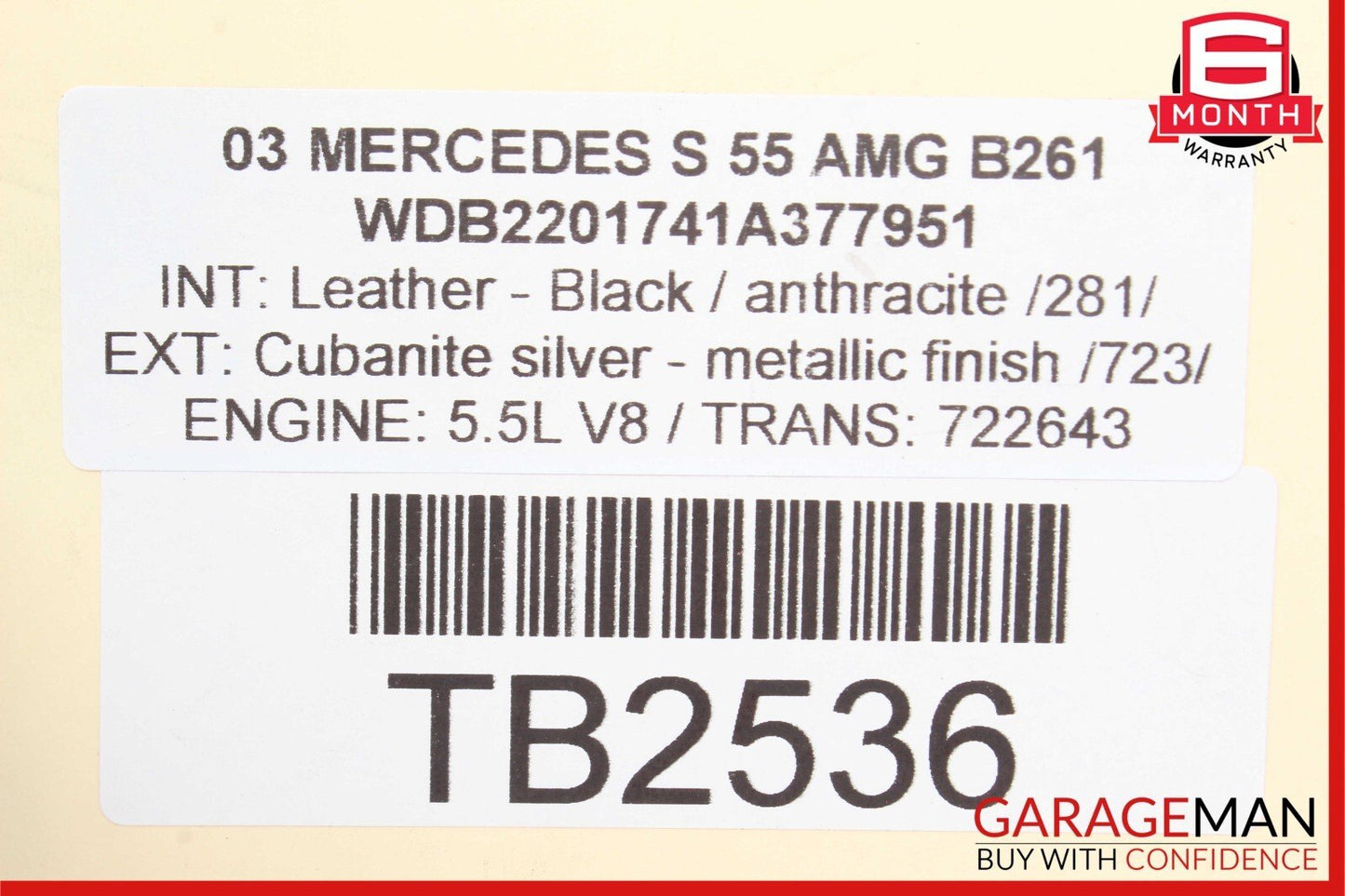 00-06 Mercedes CL500 S55 AMG ABC Hydraulic Suspension Distributor Valve Block