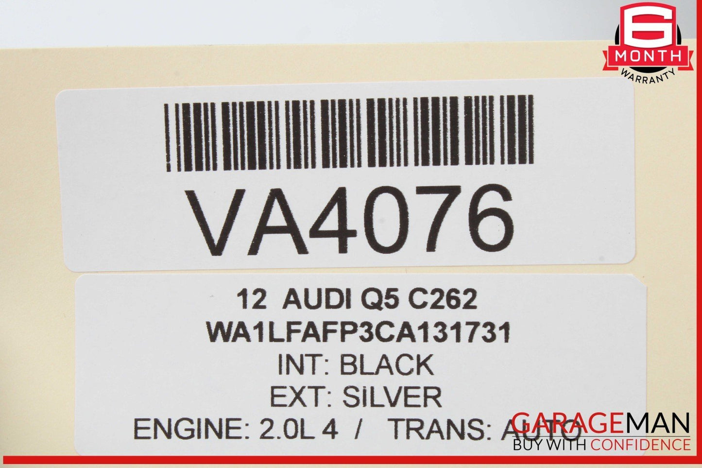 09-17 Audi Q5 A4 Rear Trunk Release Handle w/ Back Up View Camera OEM