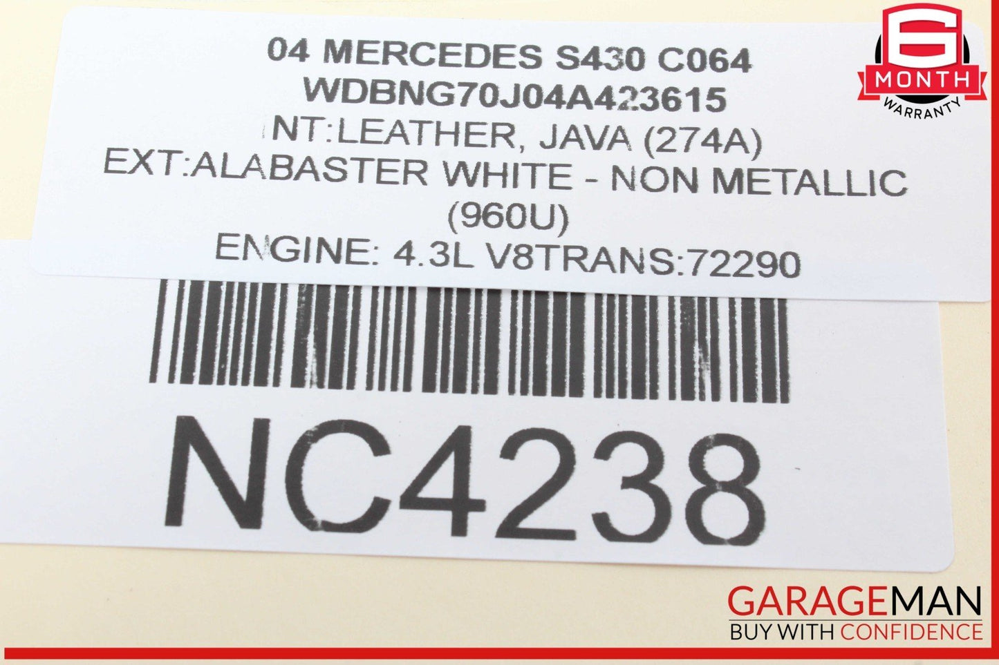 03-06 Mercedes W220 S430 S500 S600 Front Right Side Seat Control Module Unit OEM