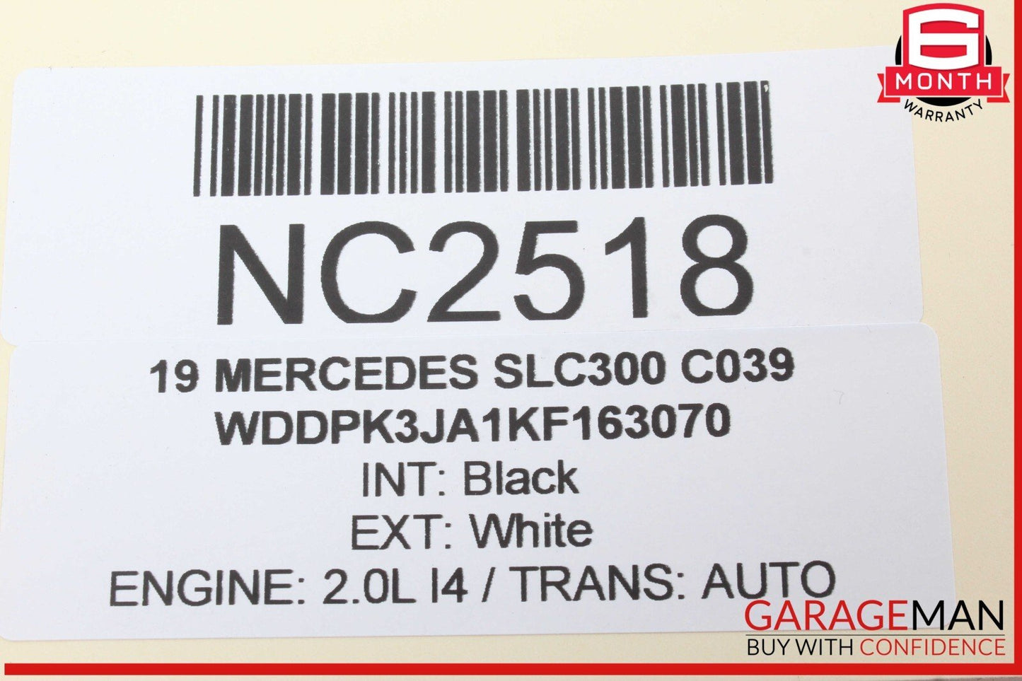 12-20 Mercedes R172 SLC300 Right Convertible Top Main Drive Lift Cylinder OEM