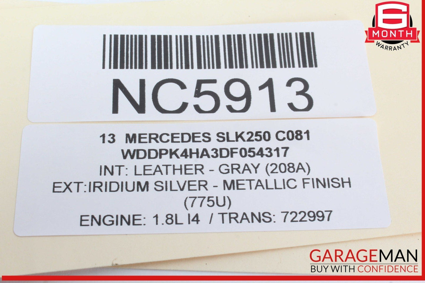 10-15 Mercedes R172 SLK250 C300 Keyless Go Entry Control Module 1729007900 OEM