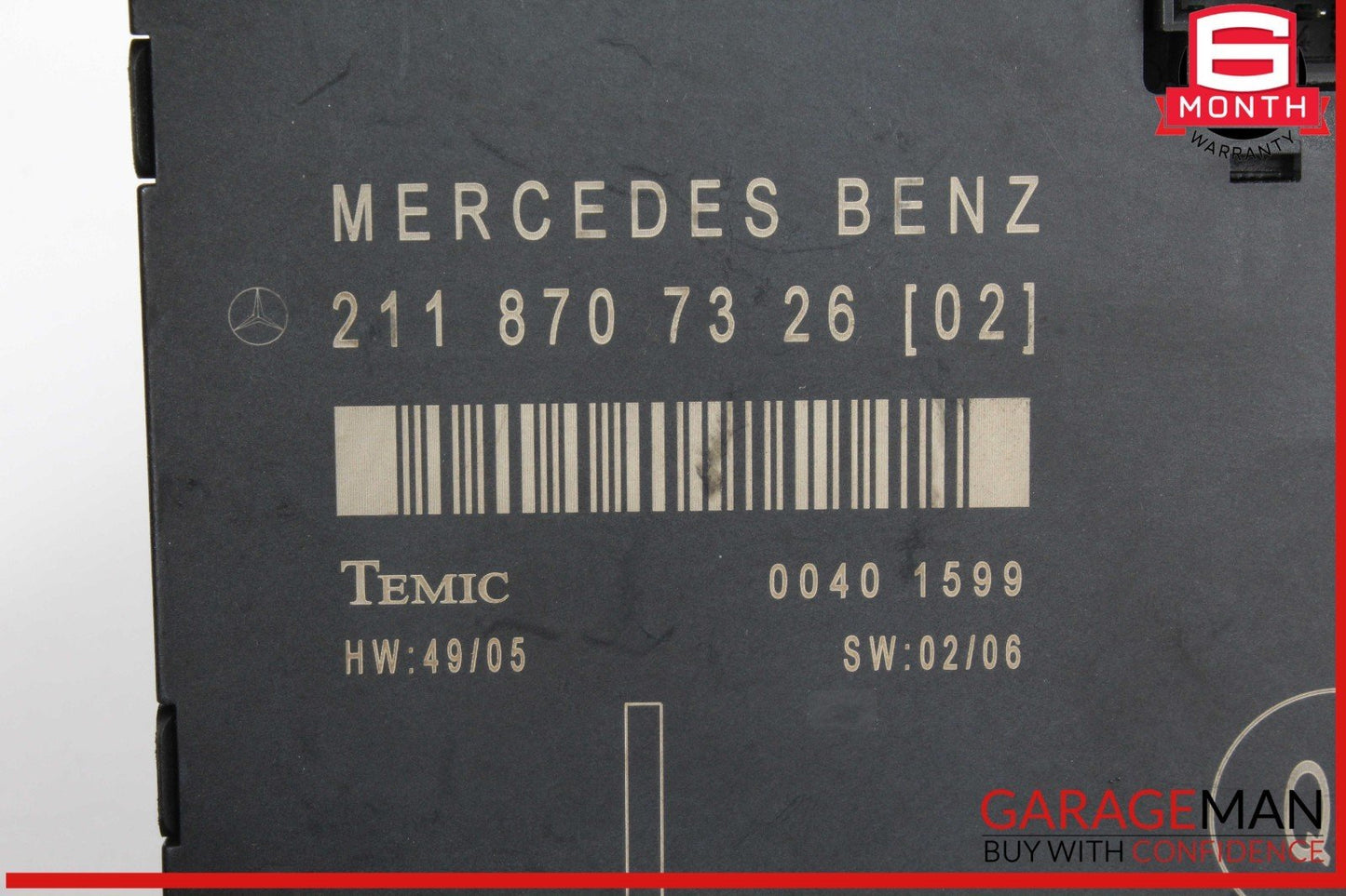03-09 Mercedes W211 E350 Front Left Driver Side Door Control Module Unit OEM