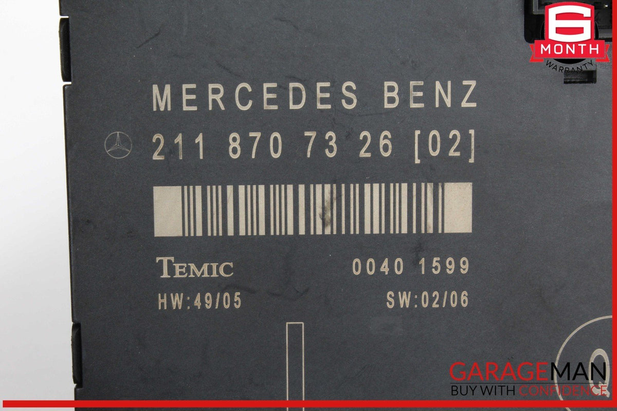 03-09 Mercedes W211 E350 Front Left Driver Side Door Control Module Unit OEM