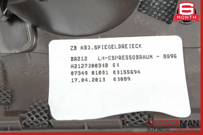 10-16 Mercedes W212 E350 E400 Front Left Door Panel Tweeter Speaker Cover Black