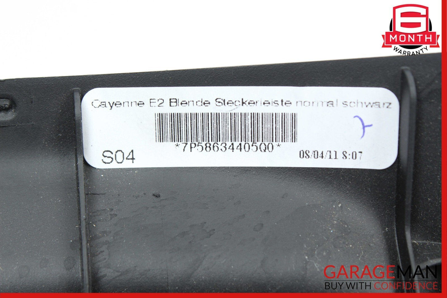 11-17 Porsche Cayenne 958 S Rear Interior Power Socket Trim Cover 7P58634405 OEM