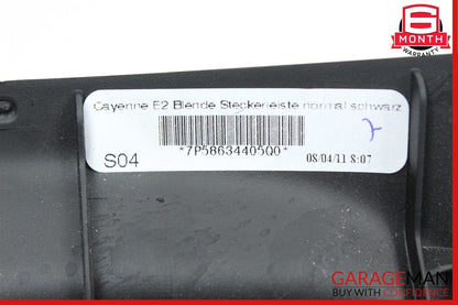 11-17 Porsche Cayenne 958 S Rear Interior Power Socket Trim Cover 7P58634405 OEM
