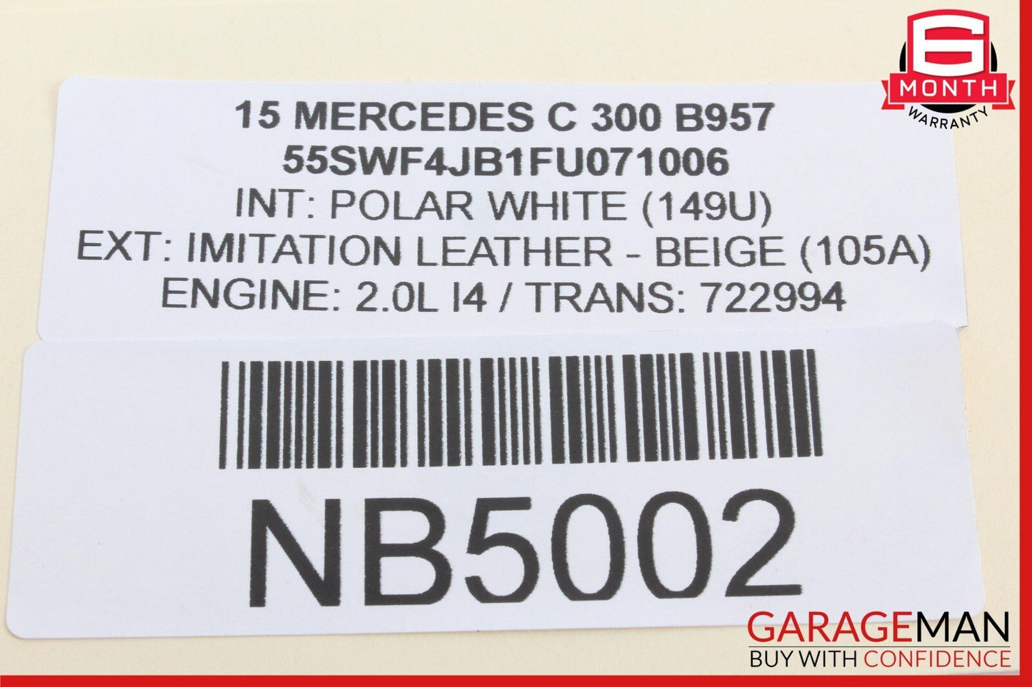 08-20 Mercedes W205 C300 Rear Left or Right Lower Suspension Control Arm OEM