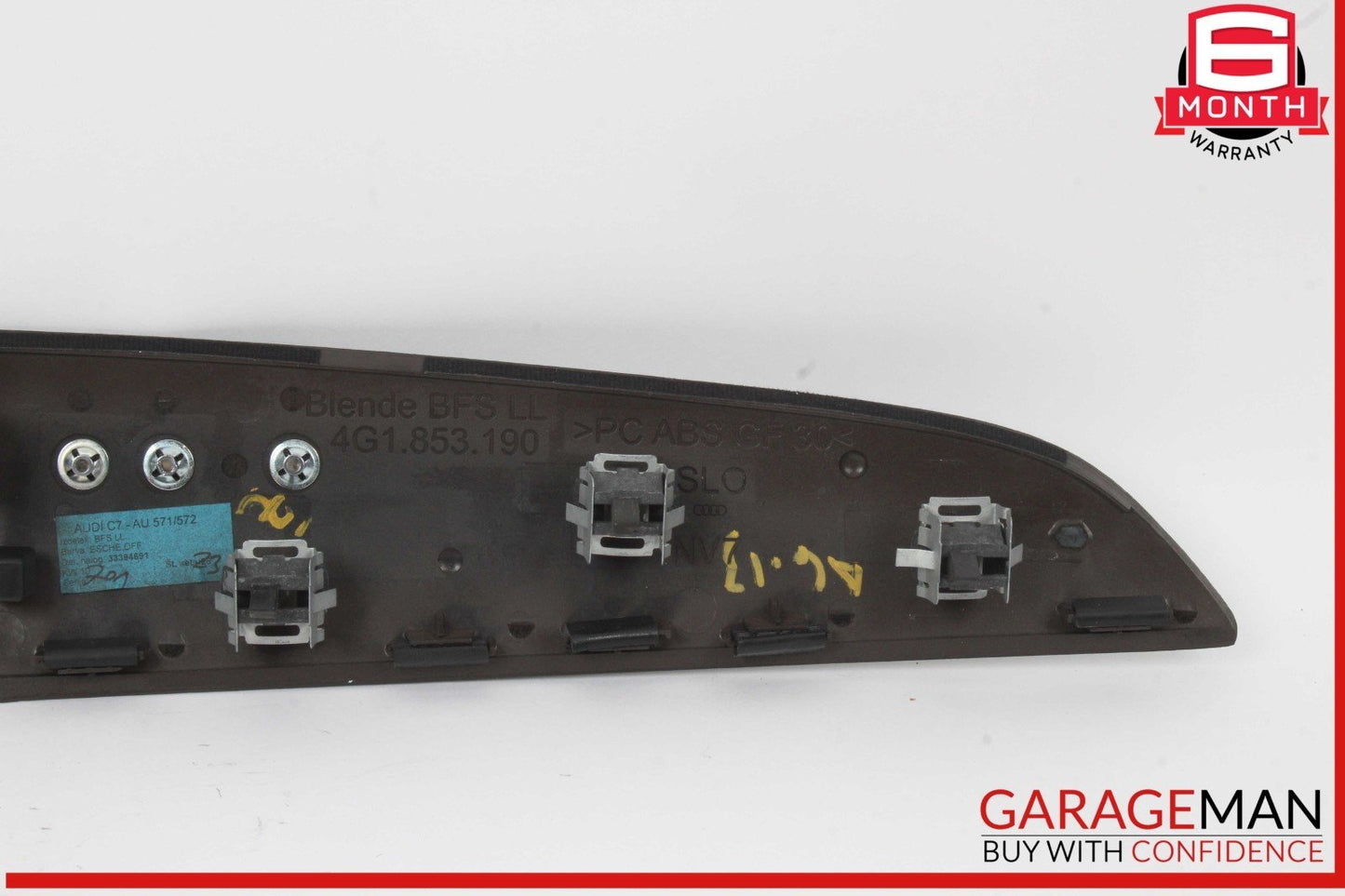 12-15 Audi A6 Front Right Passenger Side Dash Dashboard Trim Panel OEM