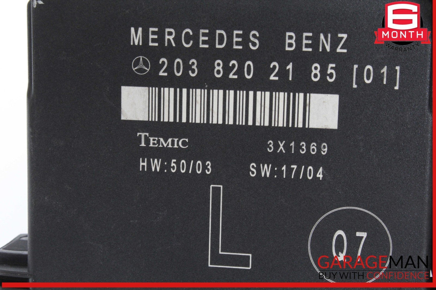 01-07 Mercedes W203 C230 C350 Rear Left Side Door Control Module 2038202185 OEM