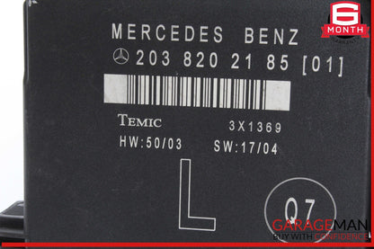 01-07 Mercedes W203 C230 C350 Rear Left Side Door Control Module 2038202185 OEM
