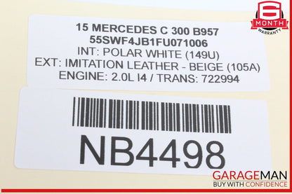15-20 Mercedes W205 C300 GLC300 Front Right Side Dash Air A/C Vent Grille OEM
