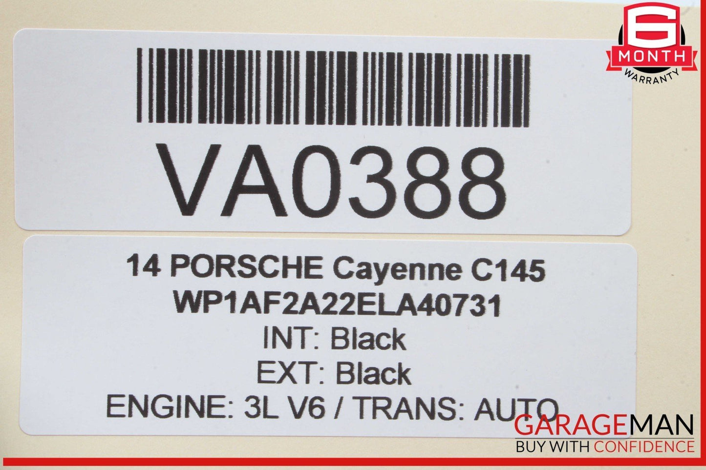 11-18 Porsche Cayenne 958 Rear Right Side Door Window Regulator Motor Unit OEM